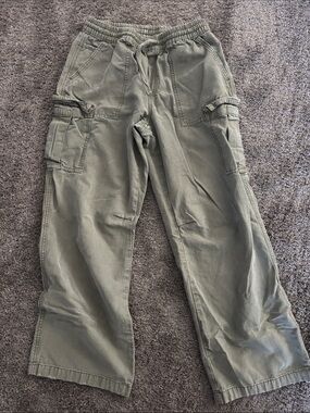 aerie Women’s S-Olive Green Wide-Leg Cargo Pants